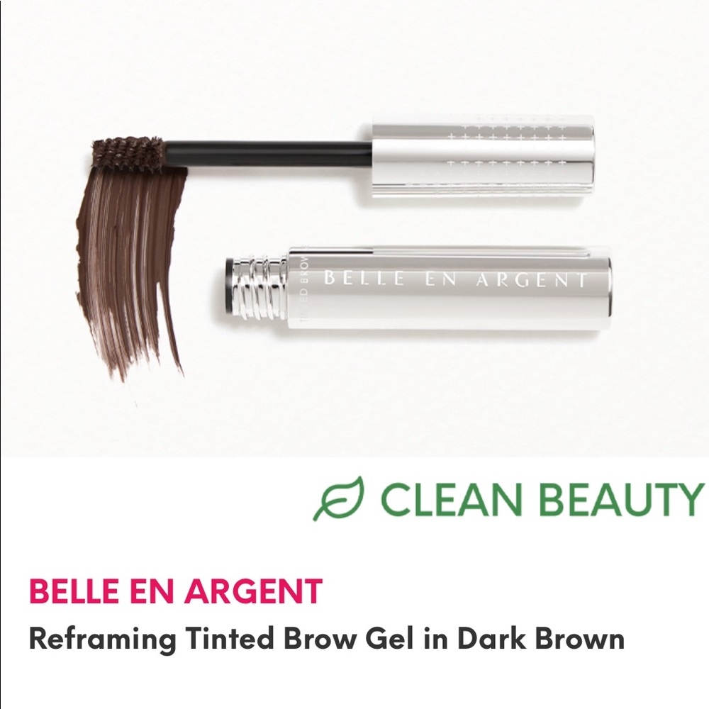 💎 BELLE EN ARGENT REFRAMING TINTED BROW GEL IN DARK BROWN - Picture 1 of 2
